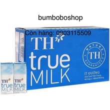 Thùng 48 hộp sữa TH TRUE MILK ít đường