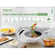 Chảo Inox 28Cm Chống Dính Vung Kính Đáy