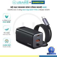 Củ Sạc Nhanh 65W Gan Kèm Cáp Typec 1.5M