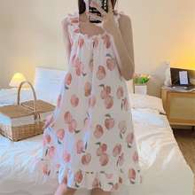Váy ngủ  Đầm ngủ  Đầm mặc nhà hoa nhí Cyber Ruffle Dress