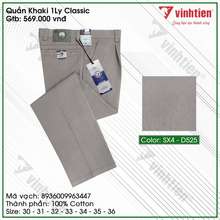 Quần Kaki Trung Niên 1Ly Classic Cotton 569 -