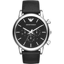 Đồng Hồ Nam Luigi Chronograph Black Leather