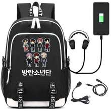 Justgogo Kpop Bangtan Boys Backpack Daypack