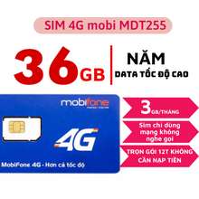 Sim 4G MDT255 Trọn Gói 1 Năm (3GB/Tháng X