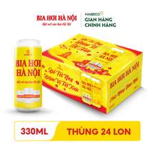 Thùng 24 Lon Bia Hơi Hà Nội - (500Ml/Lon) -