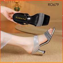 Giày Sandal Nữ Cao Gót 6 Phân Hàng Hiệu