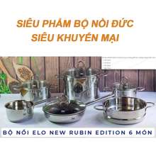 Bộ Nồi New Rubin Edition 6 Món Inox 304 Cao