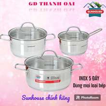 Bộ Nồi Inox 5 Đáy Shg669 Dung Với Mọi