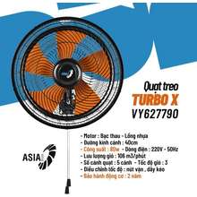 [HOẢ TỐC HCM] Quạt treo TURBO X 5 cánh