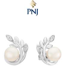 Bông Tai Bạc Đính Freshwater Pearl