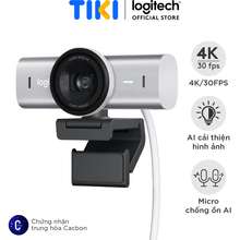 Webcam Mx Brio 4K Ultra Hd Đenxám Hàng Chính