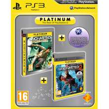 Đĩa game Ps3 gốc Uncharted 1+2 Platinum -