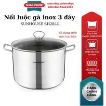 [Chính Hãng] Nồi Luộc Gà Inox 3 Đáy