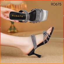 Giày Sandal Nữ Cao Gót 6 Phân Hàng Hiệu