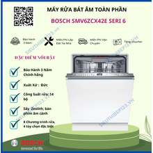 Máy Rửa Bát 14 Bộ SMV6ZCX42E Series 6 Home 