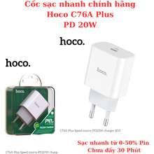 Củ sạc nhanh PD 20W C76A Plus BH 1 đổi