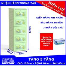 Tủ nhựa TANO 5 tầng ( Hoa văn ngẫu