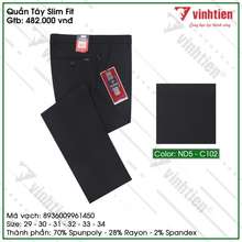 Quần Tây Công Sở Nam Form Slimfit Dáng