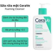 Sữa rửa mặt CERAVE Foaming Hydrating SA