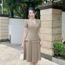 Đầm Peplum Công Sở Nhật Vy Cách Điệu