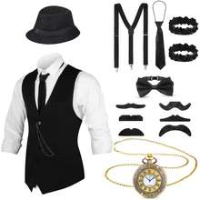Boys 1920S Gangster Costume Accessories Set For