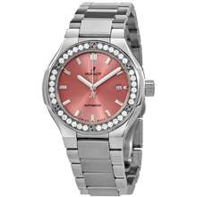 Hublot Classic Fusion Automatic Diamond Pink Dial Ladies Watch 585 Nx 891P Nx 1204