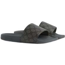 Dép Nam GG Slide Sandal Màu Đen Xám Size