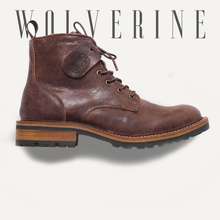 Giày Nam Cao Cổ Wolverine Zip Màu Nâu, Boot