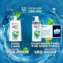 Dầu Gội Clear Sạch Gàu Bạc Hà Mát