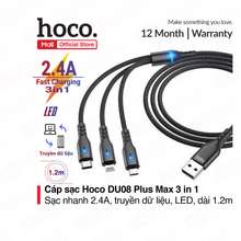 Cáp sạc 3 in 1 DU08 Plus (