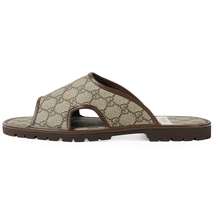 Dép Nam GG Supreme Sandals Màu Xám Nâu Size