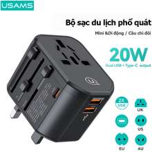 Cốc Sạc Nhanh Đa Năng Eu Us Au Uk 20W Usb