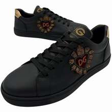 Giày Sneaker Nam Dolce Gabbana D G Black With