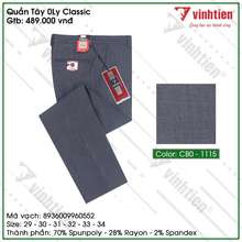 Quần Tây 0Ly Dáng Classic Cao Cấp 489 Dành 