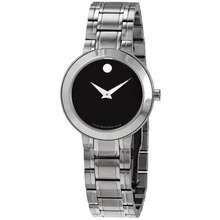 Movado Stiri Quartz Black Dial Ladies Watch 0607280