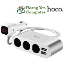 Cốc Sạc Xe Hơi Hoco Z13 3 Cổng Tẩu