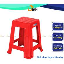 , Combo 6-10 Ghế Nhựa Cao Super Siêu Dày