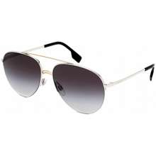 Burberry Women 39 S Be3113 Be 3113 1303 8G Silver Gold Pilot Sunglasses 59Mm