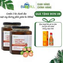 Combo 2 hũ Chanh đào mật ong đường phèn 