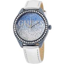 Guess Đồng Hồ Nữ W0823L8 Glitter Sky Blue & Silver Ladies Watch Màu Trắng Xanh