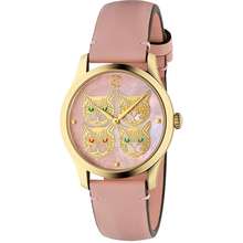 Gucci Đồng Hồ Nữ G-Timeless Pink Blooms Watch 38mm Màu Vàng Hồng