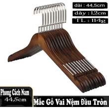 Combo Chục Móc Gỗ Đầu Tròn Treo Quần