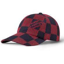 Mũ Nam LV Damier Pop Cap M7360M Màu Đỏ Đen