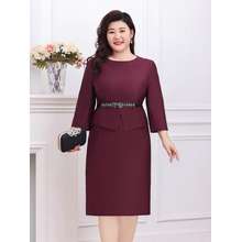 đầm peplum che bụng trung niên bigsize cao