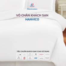 Vỏ Chăn Khách Sạn Màu Trắng Cotton Dệt 