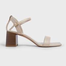 Dép sandals Charles Keith Ankle Strap Stacked