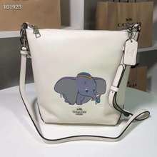 Túi Bucket Da Thật Họa Tiết Voi Dumbo -