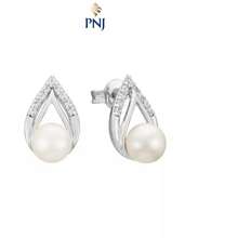 Bông Tai Bạc Đính Freshwater Pearl