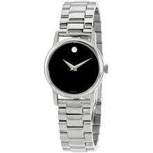 Movado Classic Museum Quartz Black Dial Ladies Watch 2100017