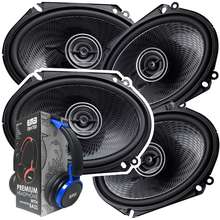 2 Pairs Of 6X8 360W 2 Way Coaxial Car Audio